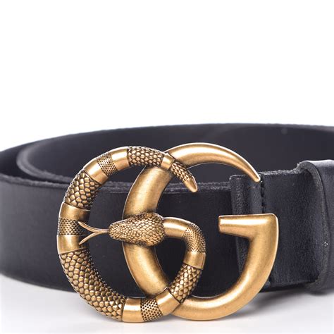 black gucci monogram belt|Gucci snake belt women.